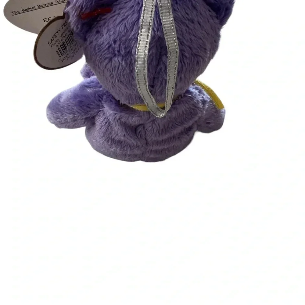 Vintage‎ TY Easter Egg Basket Beanie Purple 5”